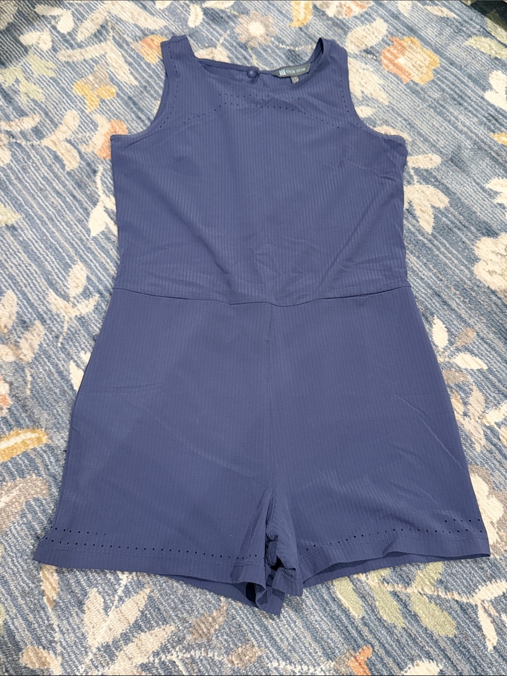 Title nine Navy Sleeveless Romper
